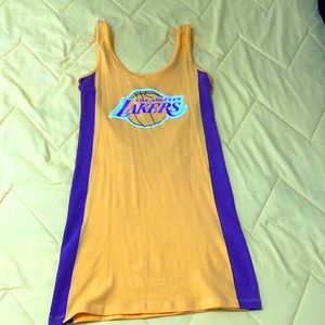 Lakers tank top dresssize M mini tank top dress